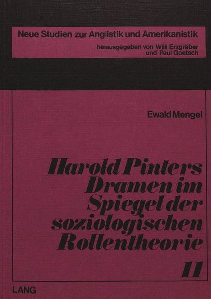 Produktbild: Harold Pinters Dramen im Spiegel der soziologischen Rollentheorie