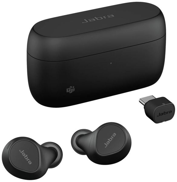 Produktbild: Jabra Evolve2 Buds In Ear Kopfhörer Bluetooth® Stereo Schwarz Mikrofon-Rauschunterdrückung, Noise Cancelling Ladecase, Mikrofon-Stummschaltung