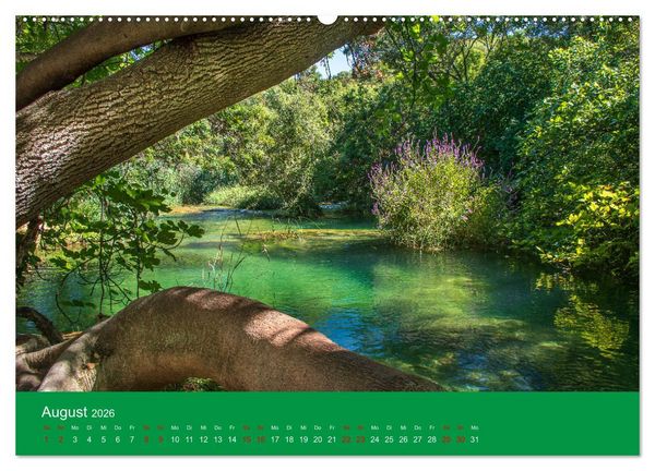 Produktbild: Nationalpark Krka - Wasser-Wunderwelt in Dalmatien (Wandkalender 2026 DIN A2 quer), CALVENDO Monatskalender