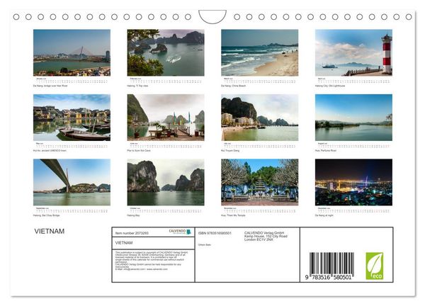 Produktbild: VIETNAM (Wall Calendar 2026 DIN A4 landscape), CALVENDO 12 Month Wall Calendar