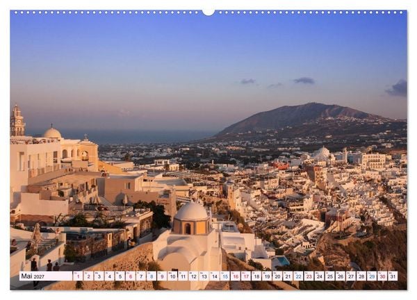 Produktbild: Santorini - Insel im Licht der &Auml;g&auml;is (hochwertiger Premium Wandkalender 2027 DIN A2 quer), Kunstdruck in Hochglanz