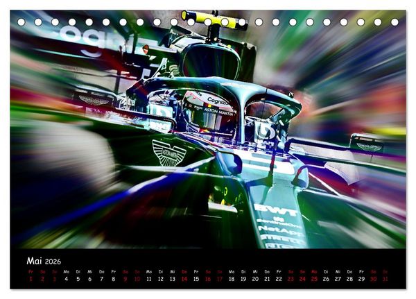 Produktbild: Formel 1 - Benzin im Blut (Tischkalender 2026 DIN A5 quer), CALVENDO Monatskalender