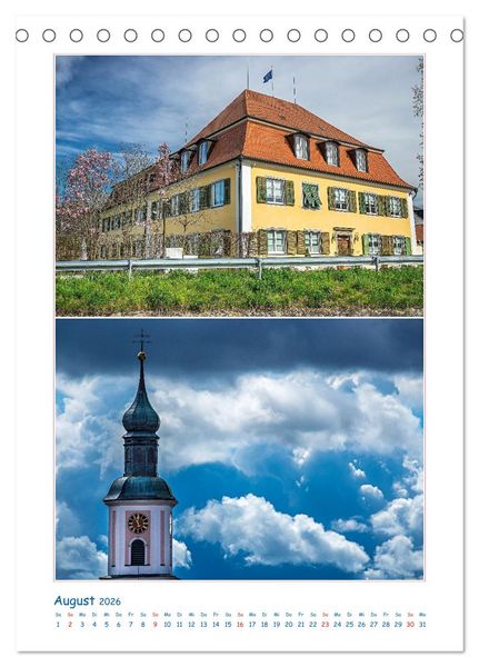 Produktbild: Hilzingen im Hegau und Teilorte (Tischkalender 2026 DIN A5 hoch), CALVENDO Monatskalender