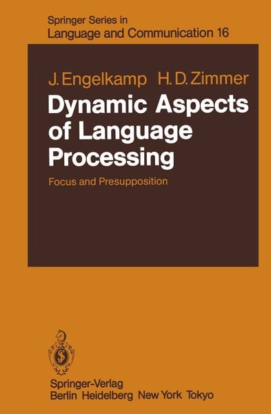 Produktbild: Dynamic Aspects of Language Processing
