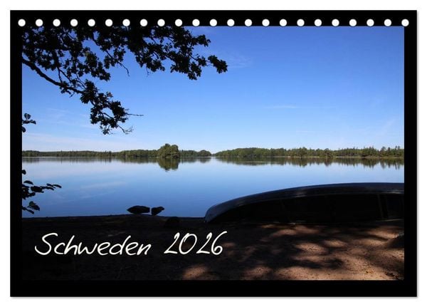 Schweden 2026 (Tischkalender 2026 DIN A5 quer), CALVENDO Monatskalender