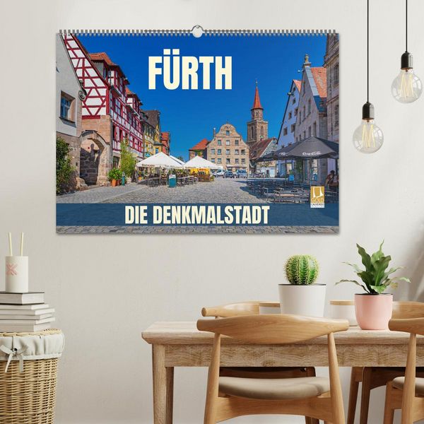 Produktbild: F&uuml;rth - die Denkmalstadt (Wandkalender 2027 DIN A2 quer), CALVENDO Monatskalender