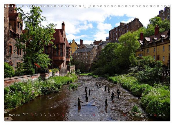 Produktbild: Edinburgh - D&ugrave;n &Egrave;ideann (Wandkalender 2026 DIN A3 quer), CALVENDO Monatskalender