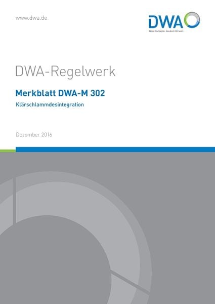 Produktbild: Merkblatt DWA-M 302 Kl&auml;rschlammdesintegration