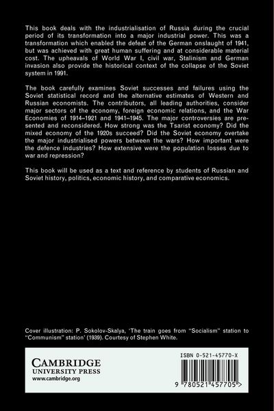 Produktbild: The Economic Transformation of the Soviet Union, 1913 1945
