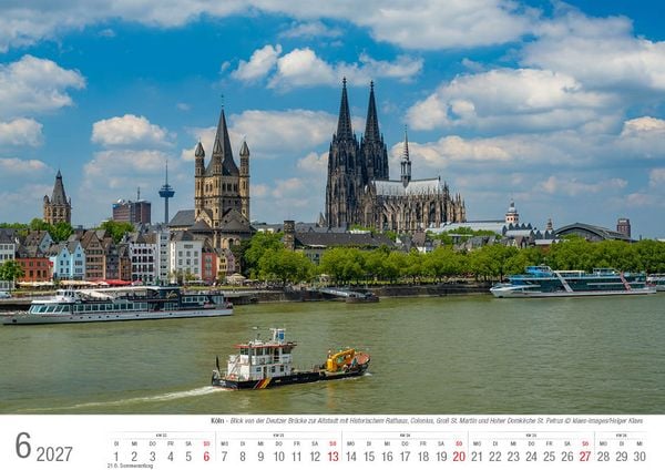 Produktbild: K&ouml;ln 2027 Bildkalender A4 quer, spiralgebunden