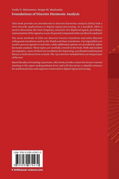 Produktbild: Foundations of Discrete Harmonic Analysis