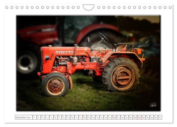 Produktbild: Oldtimer - Trecker Liebe (Wandkalender 2026 DIN A4 quer), CALVENDO Monatskalender