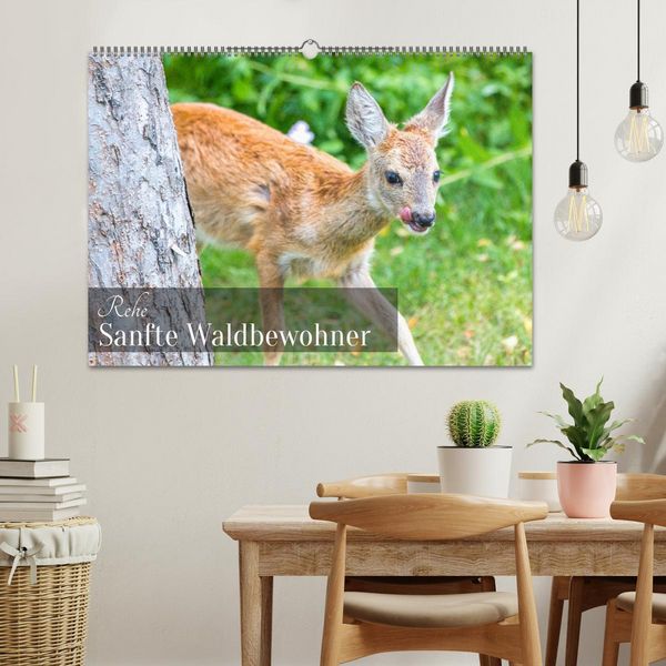 Produktbild: Rehe - Sanfte Waldbewohner (Wandkalender 2026 DIN A2 quer), CALVENDO Monatskalender
