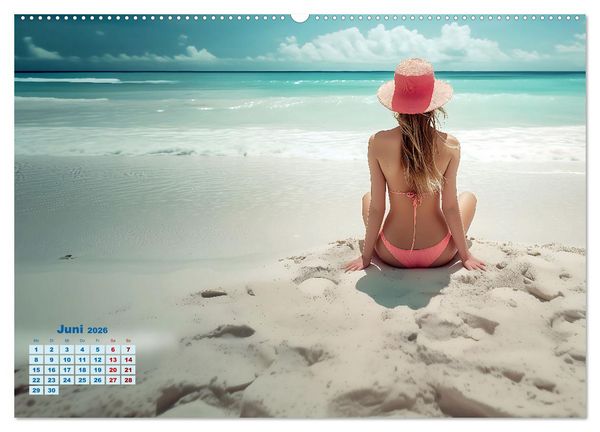 Produktbild: Entspannen am Strand (hochwertiger Premium Wandkalender 2026 DIN A2 quer), Kunstdruck in Hochglanz