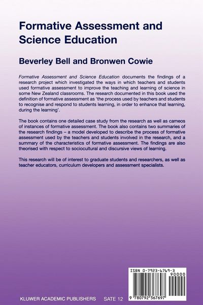 Produktbild: Formative Assessment and Science Education