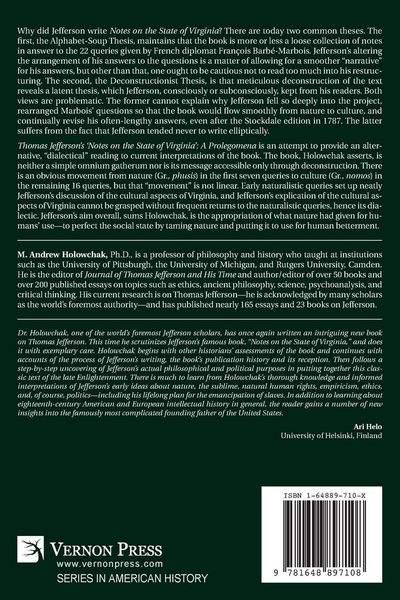 Produktbild: Thomas Jefferson's 'Notes on the State of Virginia'