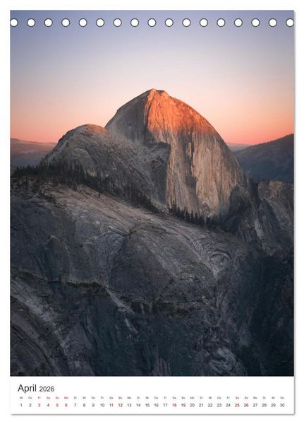 Produktbild: Yosemite Nationalpark - Einer der sch&ouml;nsten Orte der Welt. (Tischkalender 2026 DIN A5 hoch), CALVENDO Monatskalender