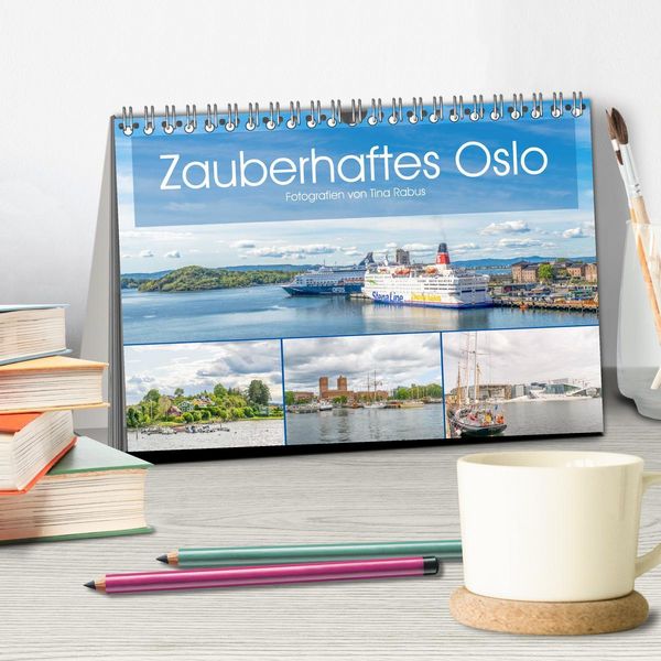 Produktbild: Zauberhaftes Oslo (Tischkalender 2026 DIN A5 quer), CALVENDO Monatskalender
