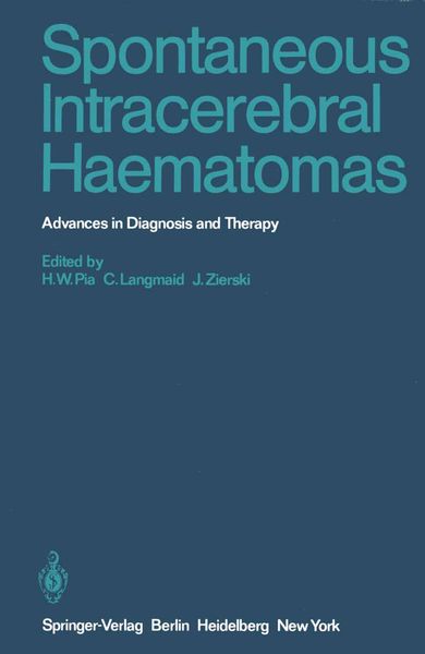 Produktbild: Spontaneous Intracerebral Haematomas