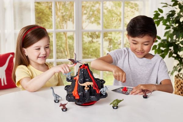 Produktbild: Epoch 7509 - Jurassic World Shaky Volcano, Dinosaurier-Geschicklichkeitsspiel
