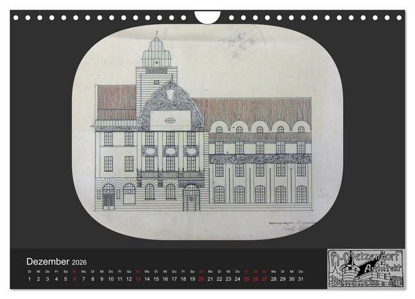Produktbild: Lebensr&auml;ume um 1900 (Wandkalender 2026 DIN A4 quer), CALVENDO Monatskalender