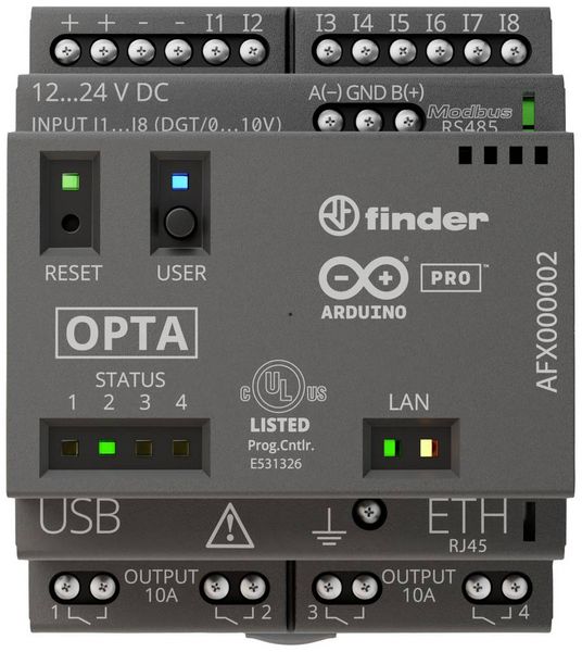 Produktbild: Arduino Opta WiFi AFX00002 SPS-Kommunikationsmodul 12 V/DC, 24 V/DC