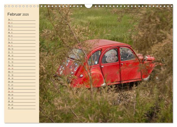 Produktbild: Citro&euml;n 2CV - Ente rot (Wandkalender 2025 DIN A3 quer), CALVENDO Monatskalender