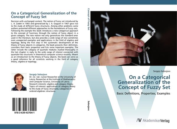 Produktbild: On a Categorical Generalization of the Concept of Fuzzy Set