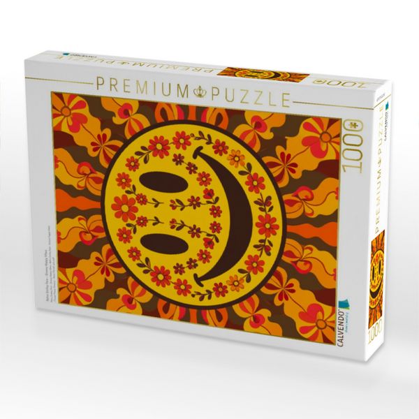 Produktbild: CALVENDO Puzzle Retro Smiley Face - Groovy Happy Vibes | 1000 Teile Lege-Gr&ouml;&szlig;e 64x48cm Foto-Puzzle f&uuml;r gl&uuml;ckliche Stunden