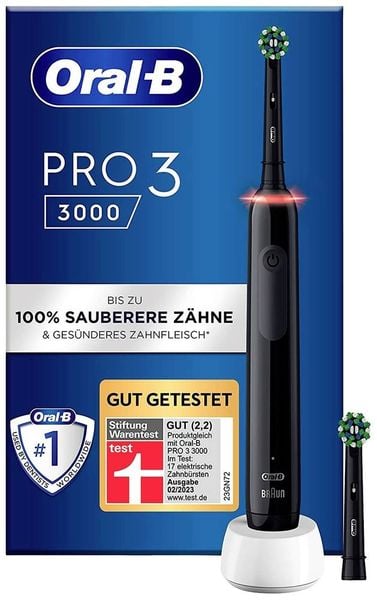 Oral-B Pro 3 3000 Cross Action 350931 Elektrische Zahnbürste Rotierend/Oszilierend/Pulsieren Schwarz