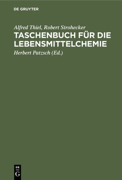 Produktbild: Taschenbuch f&uuml;r die Lebensmittelchemie