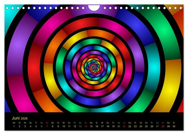 Produktbild: Neonfarben (Wandkalender 2026 DIN A4 quer), CALVENDO Monatskalender