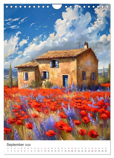 Produktbild: Poesie des Lichts - impressionistisches S&uuml;dfrankreich (Wandkalender 2026 DIN A4 hoch), CALVENDO Monatskalender