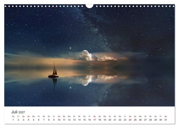 Produktbild: Nachthimmel - Unfassbare Fotografien der Sterne. (Wandkalender 2027 DIN A3 quer), CALVENDO Monatskalender
