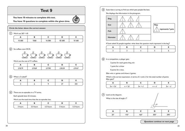 Produktbild: 11+ Maths Quick Practice Tests Age 10-11 (Year 6) Book 3