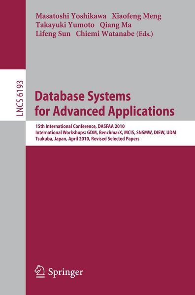 Produktbild: Database Systems for Advanced Applications