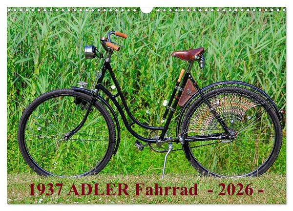 Produktbild: 1937 ADLER Fahrrad (Wandkalender 2026 DIN A3 quer), CALVENDO Monatskalender