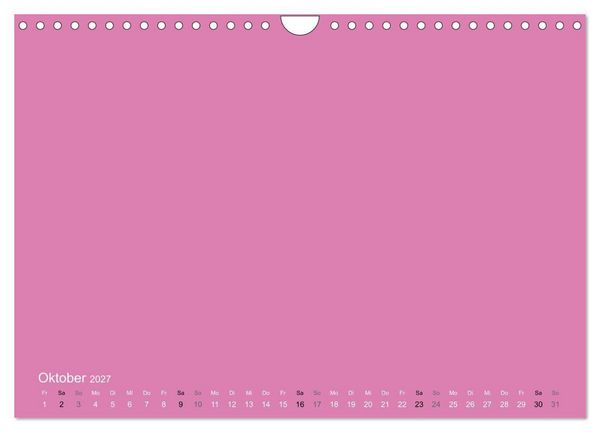 Produktbild: Bastelkalender - Pink (Wandkalender 2027 DIN A4 quer), CALVENDO Monatskalender