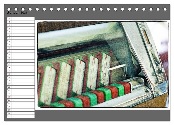 Produktbild: Der Charme der 60er Jahre (Tischkalender 2026 DIN A5 quer), CALVENDO Monatskalender