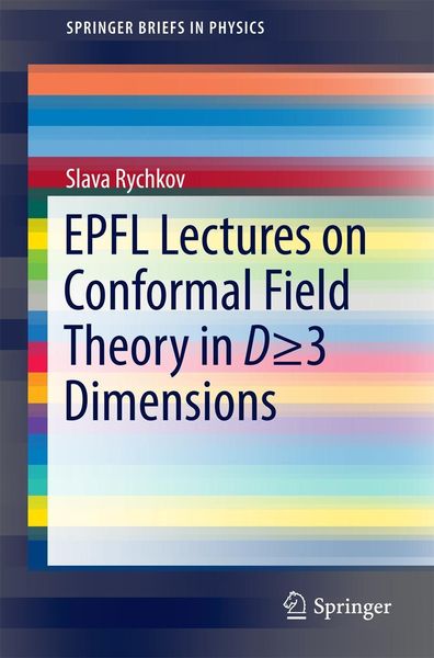 Produktbild: EPFL Lectures on Conformal Field Theory in D = 3 Dimensions