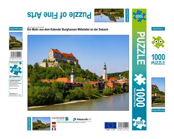 Produktbild: CALVENDO Puzzle Ein Motiv aus dem Kalender Burghausen Mittelalter an der Salzach | 1000 Teile Lege-Gr&ouml;&szlig;e 64x48cm Foto-Puzzle f&uuml;r gl&uuml;ckliche Stunden