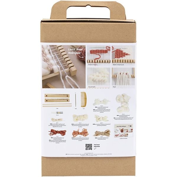 Produktbild: Creativ Company DIY Sets Flechten, Rya-Technik, Pompons Starter Kreativ Set Weben, Kreativ Box
