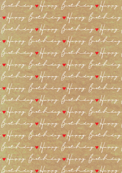 Produktbild: Geschenkpapier "Happy Birthday"