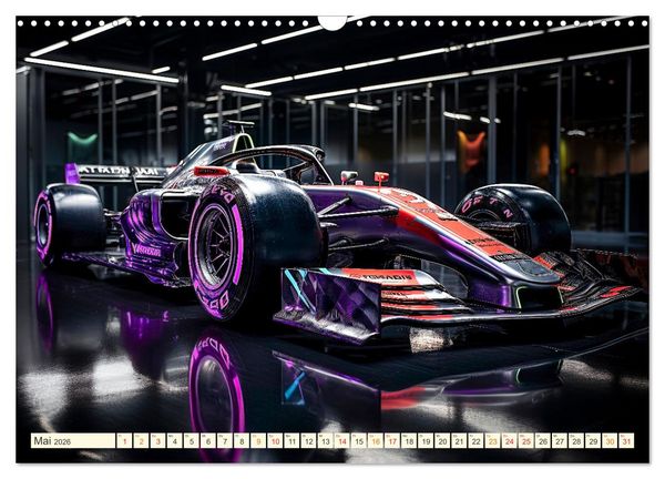 Produktbild: Rennwagen Fantasien (Wandkalender 2026 DIN A3 quer), CALVENDO Monatskalender