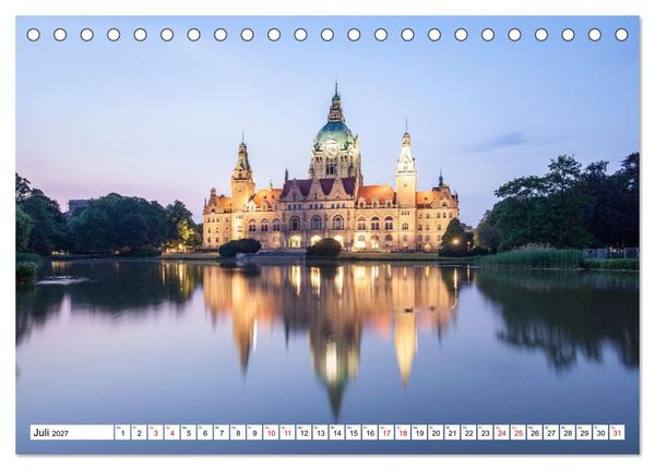 Produktbild: Hannover - Momente einer Reise (Tischkalender 2027 DIN A5 quer), CALVENDO Monatskalender