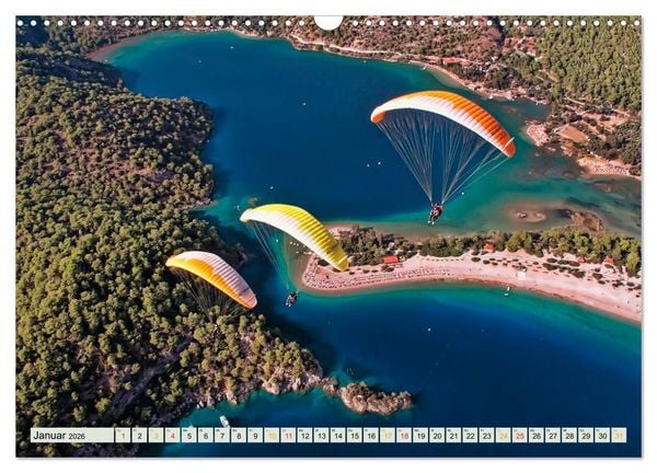 Produktbild: Freiheit und Abenteuer - Paragliding (Wandkalender 2026 DIN A3 quer), CALVENDO Monatskalender