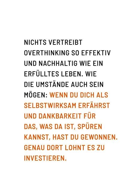 Produktbild: Die 1-Minuten-Strategie gegen Overthinking