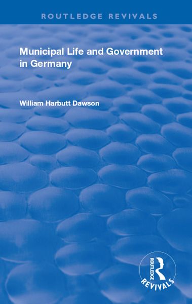 Produktbild: Municipal Life and Government in Germany