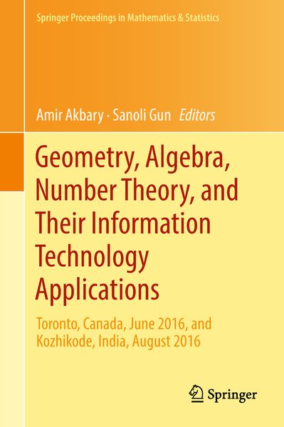 Produktbild: Geometry, Algebra, Number Theory, and Their Information Technology Applications