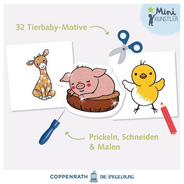 Produktbild: Mein erster Glitzer-Malspa&szlig; zum Schneiden und Prickeln